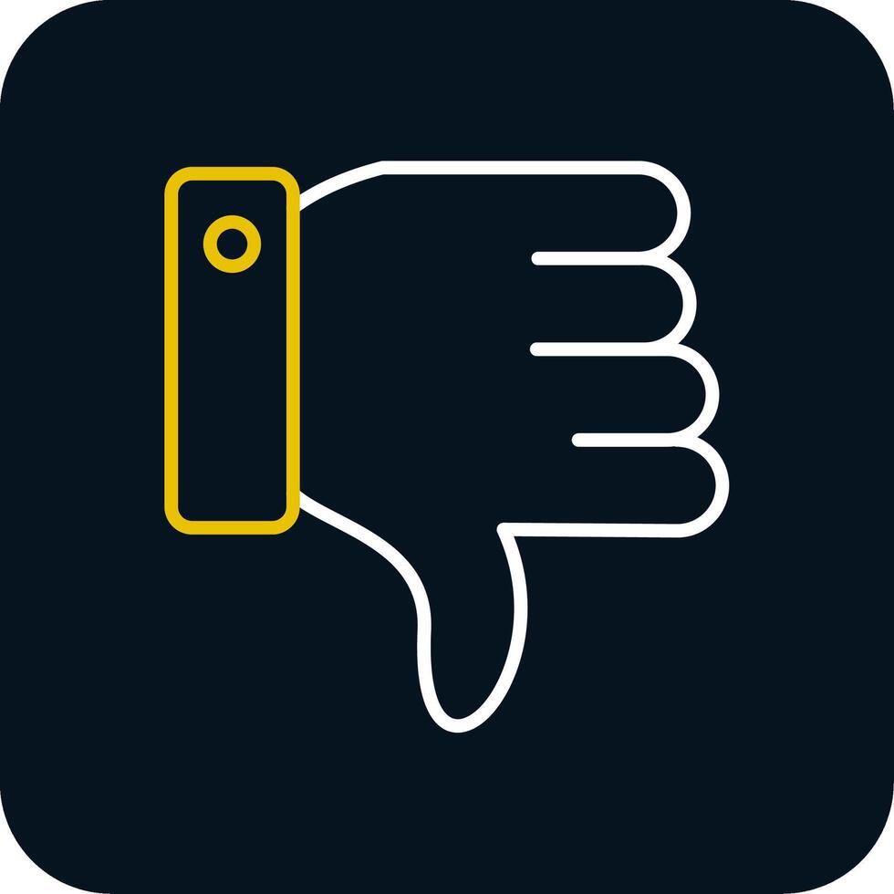 Dislike Line Red Circle Icon vector