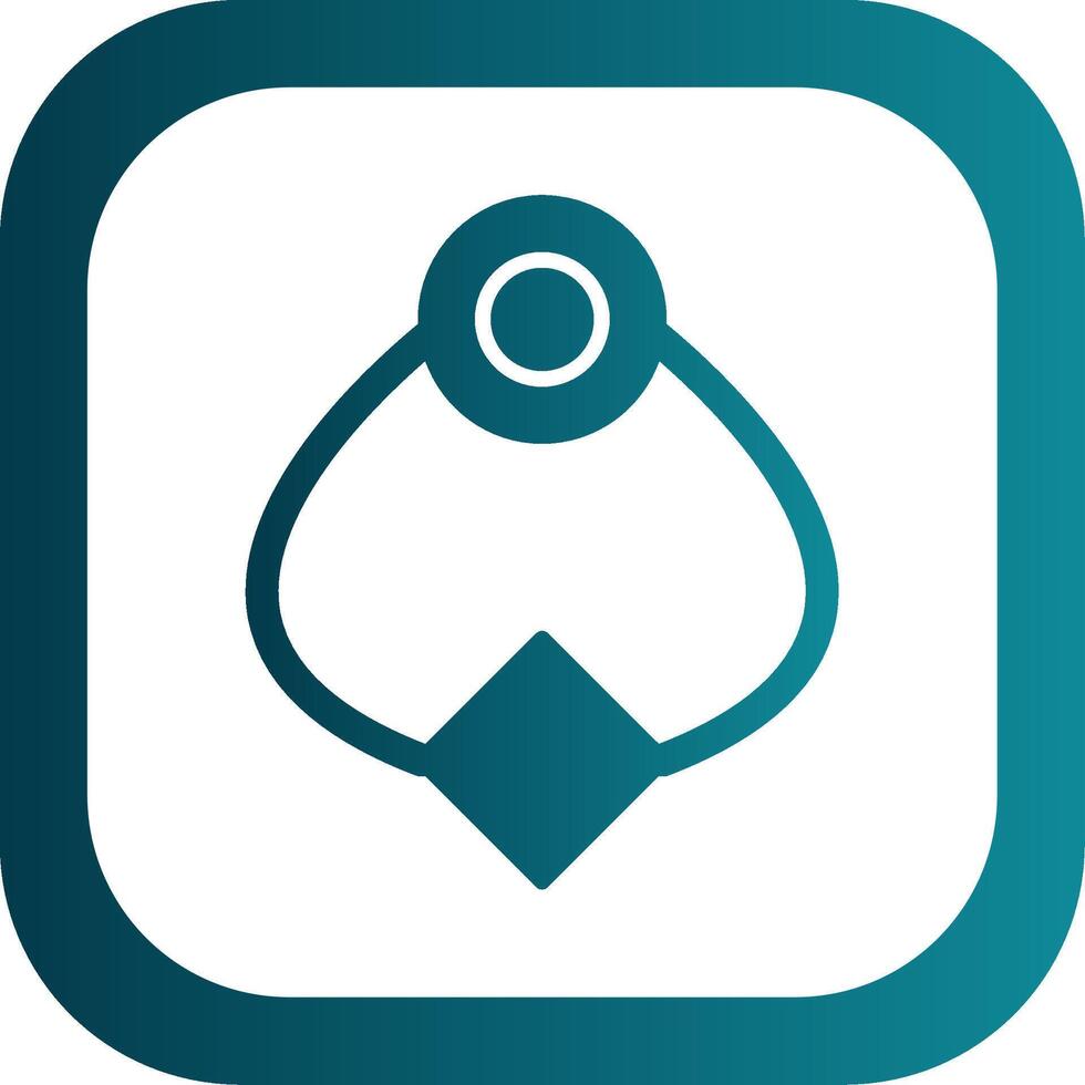 Door Knocker Glyph Gradient Corner Icon vector