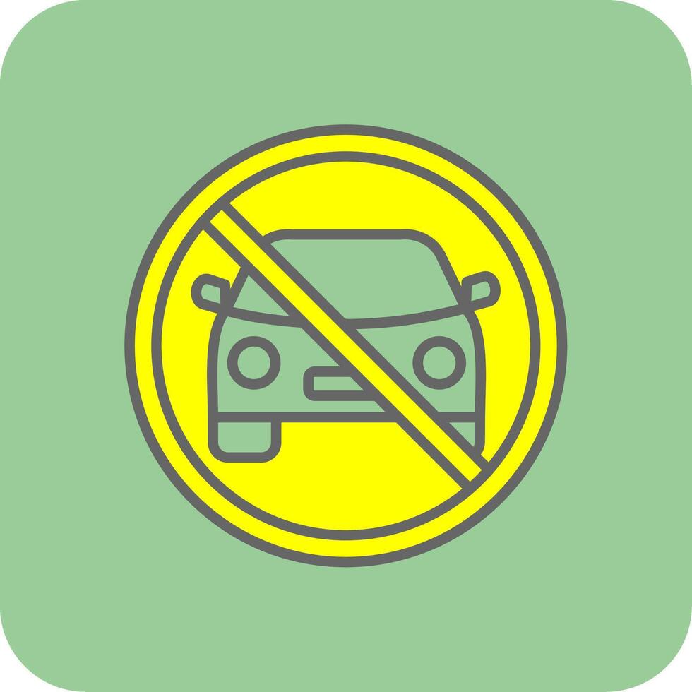 Prohibited Sign Glyph Gradient Corner Icon vector