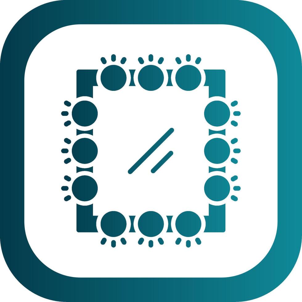 Mirror Glyph Gradient Corner Icon vector