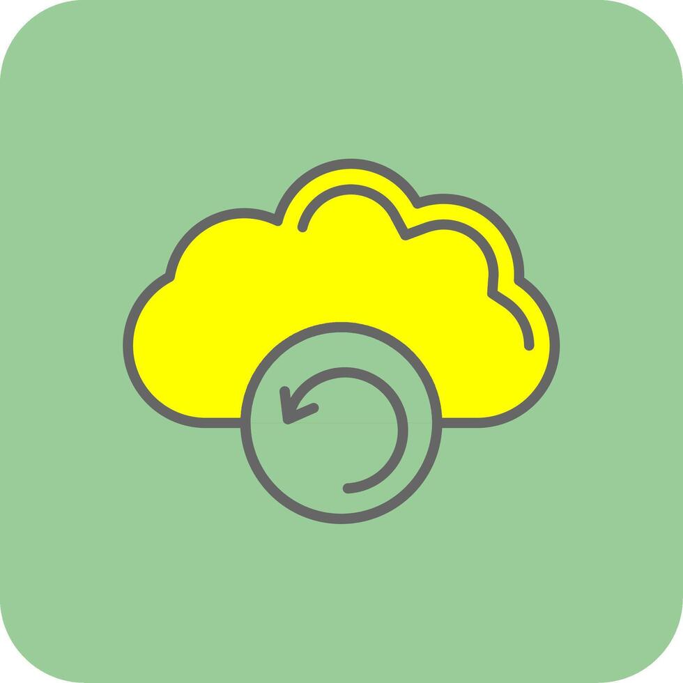 Backup Glyph Gradient Corner Icon vector