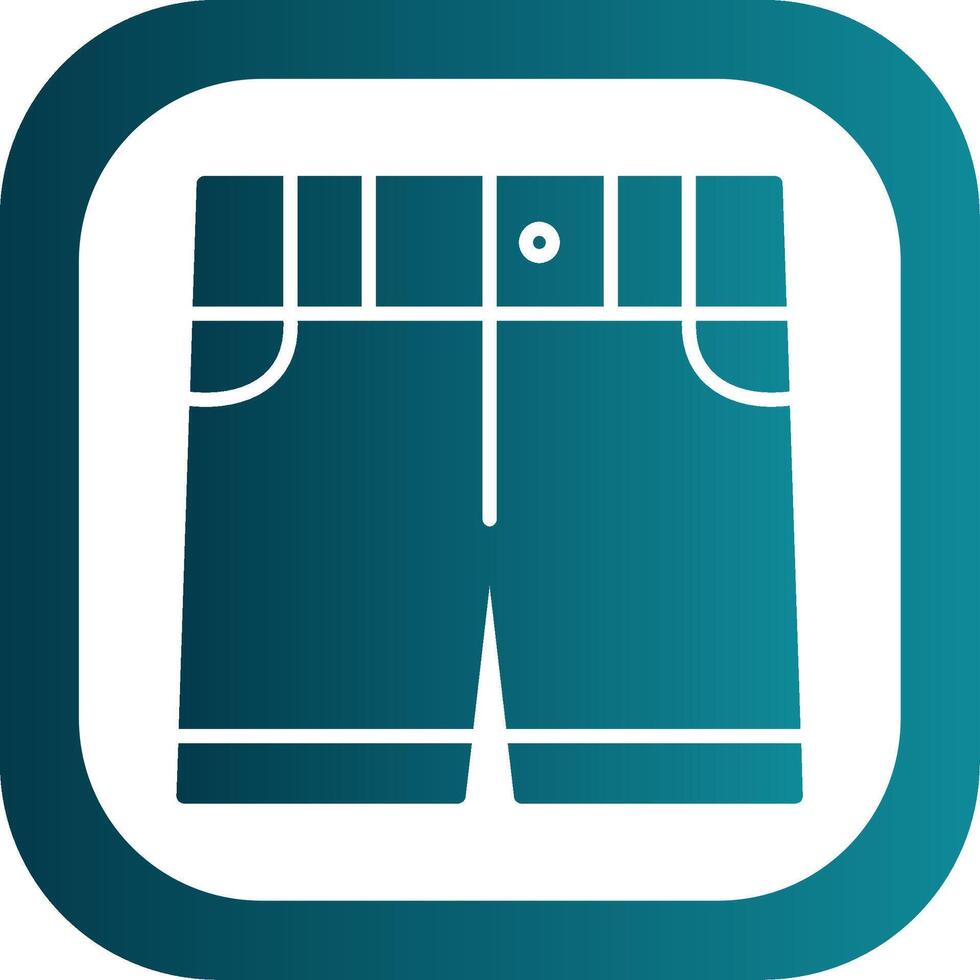 Shorts Glyph Gradient Corner Icon vector