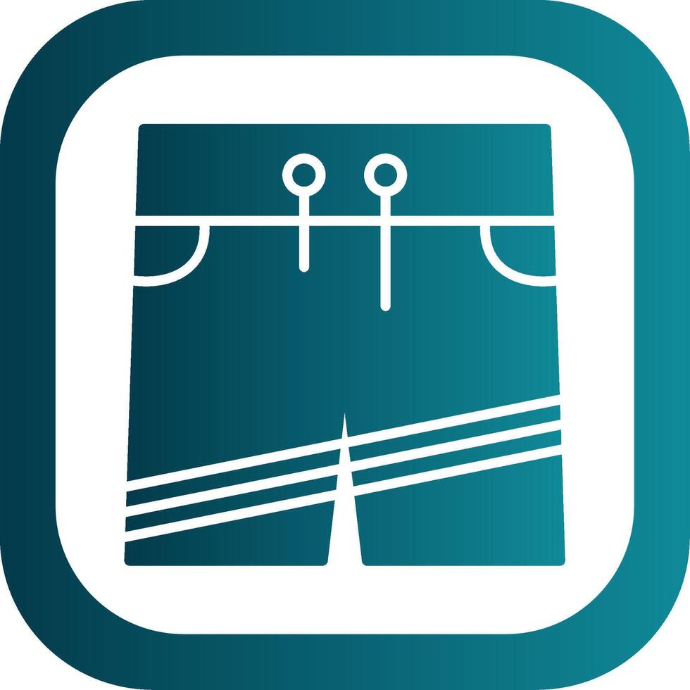 Shorts Glyph Gradient Corner Icon vector