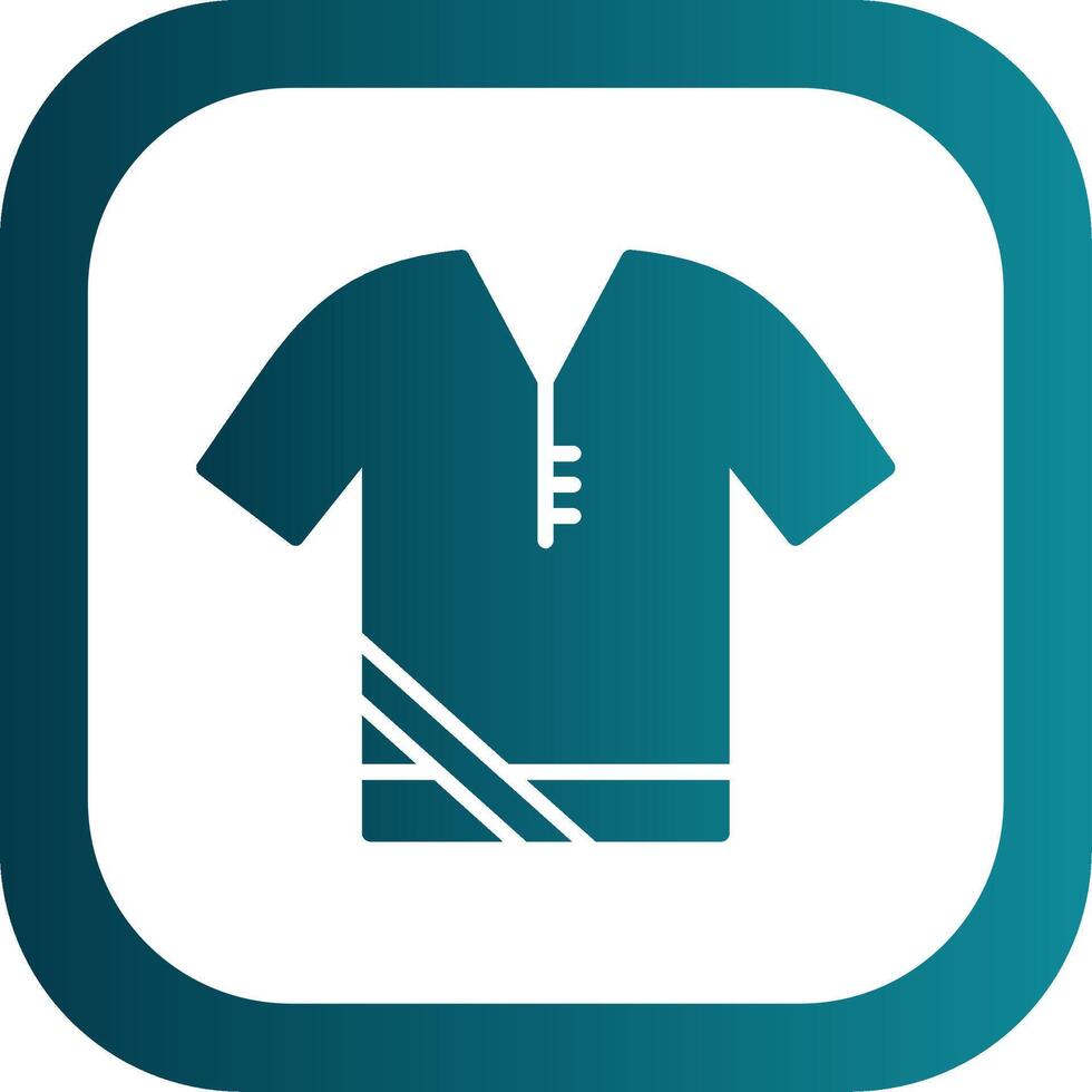 Shirt Glyph Gradient Corner Icon vector