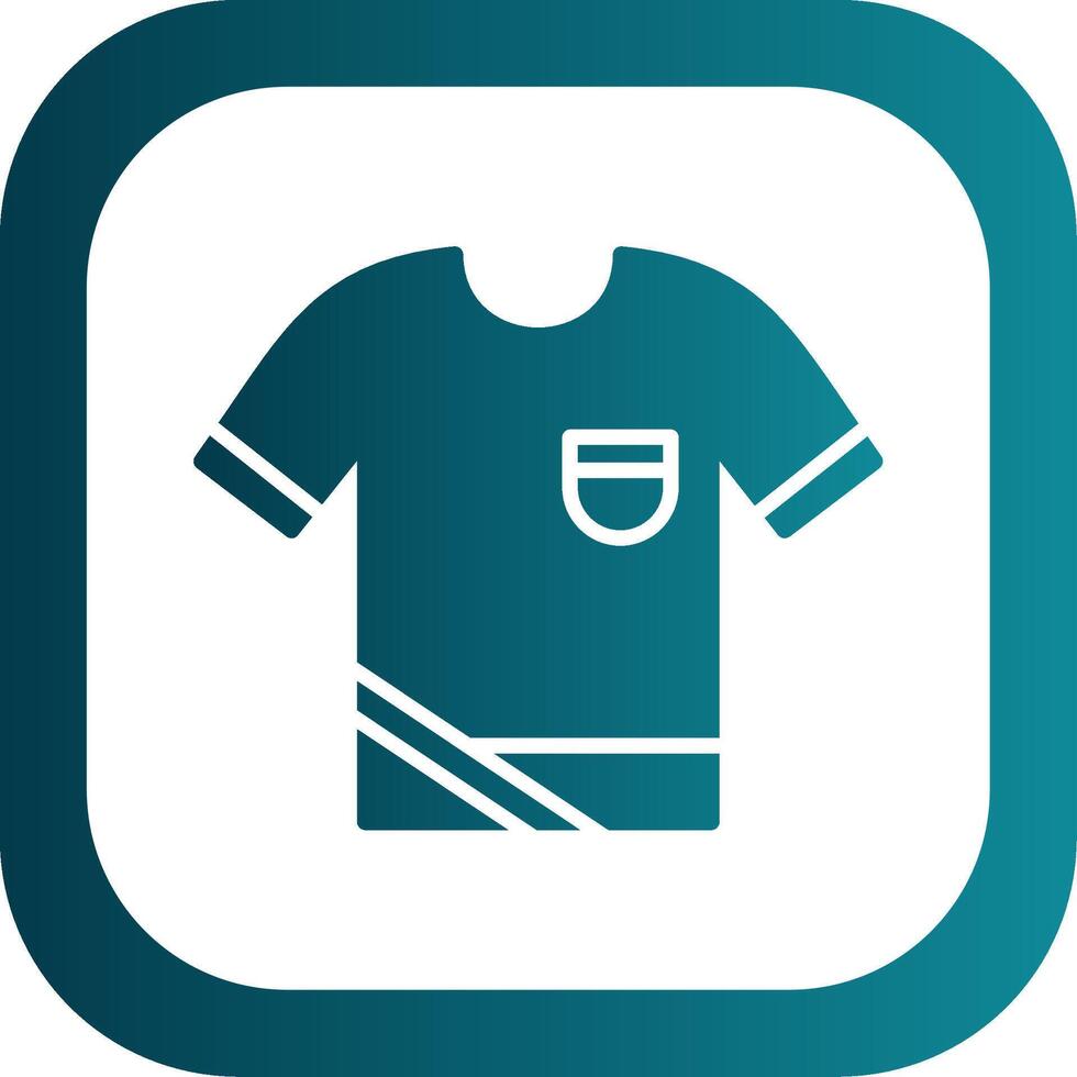 Shirt Glyph Gradient Corner Icon vector