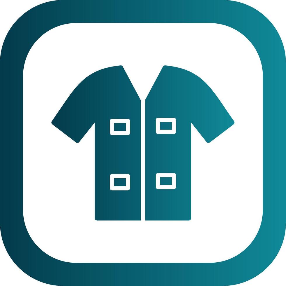 Shirt Glyph Gradient Corner Icon vector