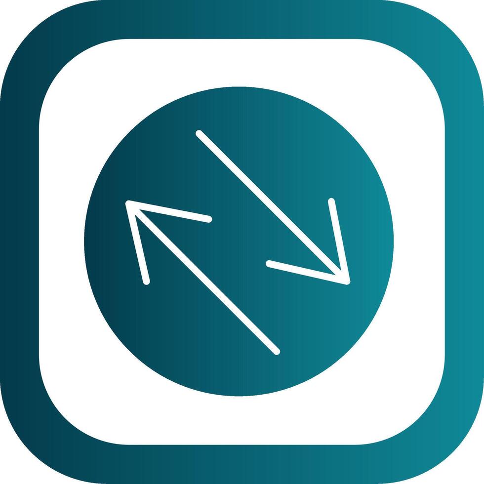 Swap Glyph Gradient Corner Icon vector