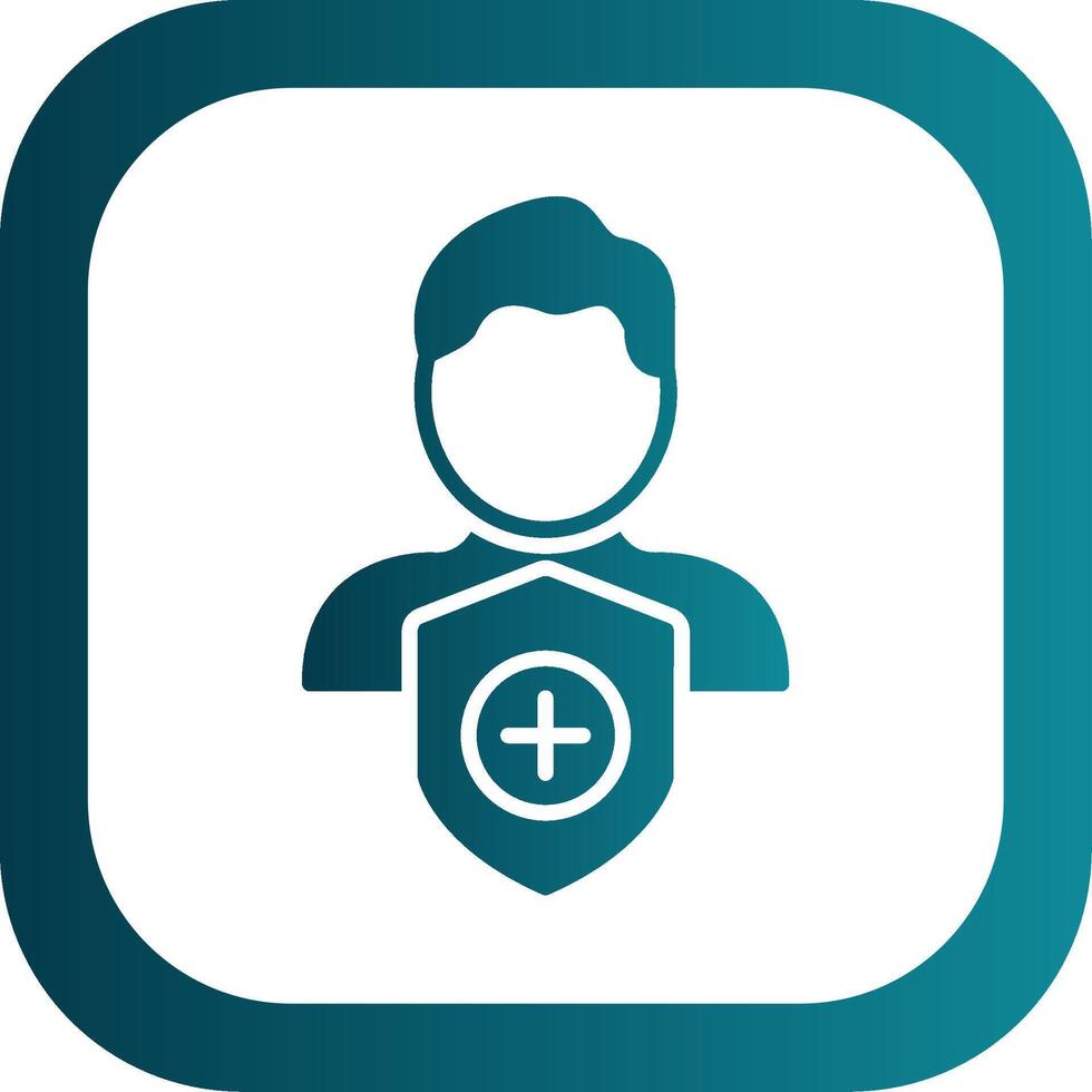 Security Admin Glyph Gradient Corner Icon vector