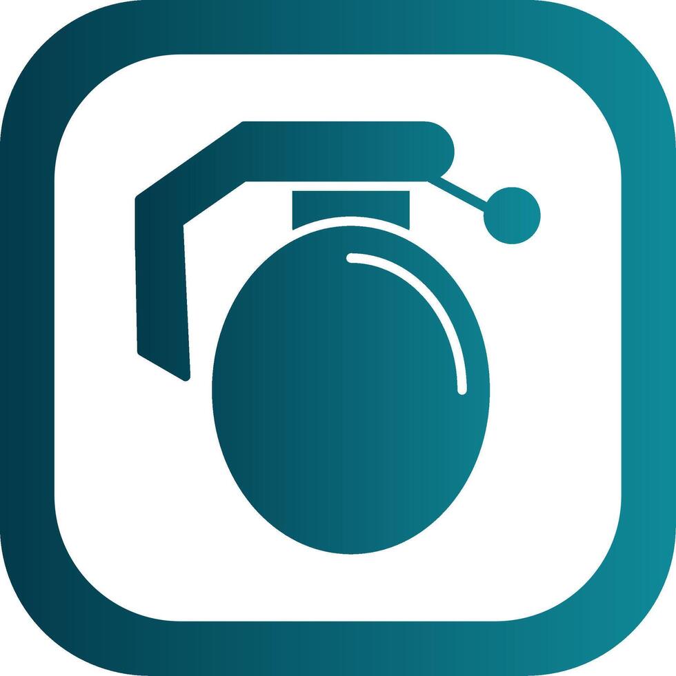 Grenade Glyph Gradient Corner Icon vector
