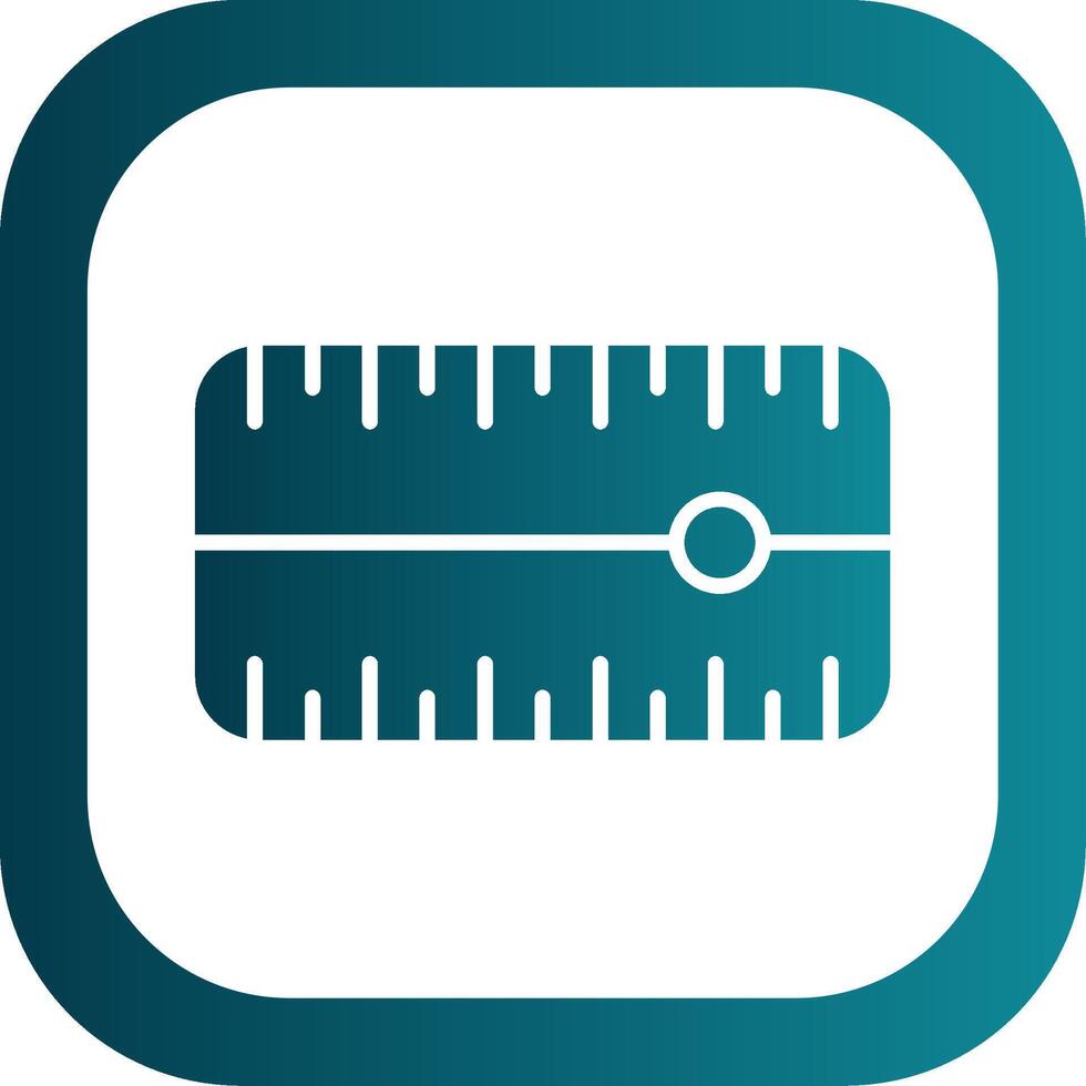 Dial Glyph Gradient Corner Icon vector