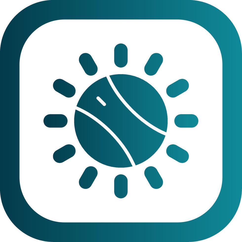 Dial Glyph Gradient Corner Icon vector