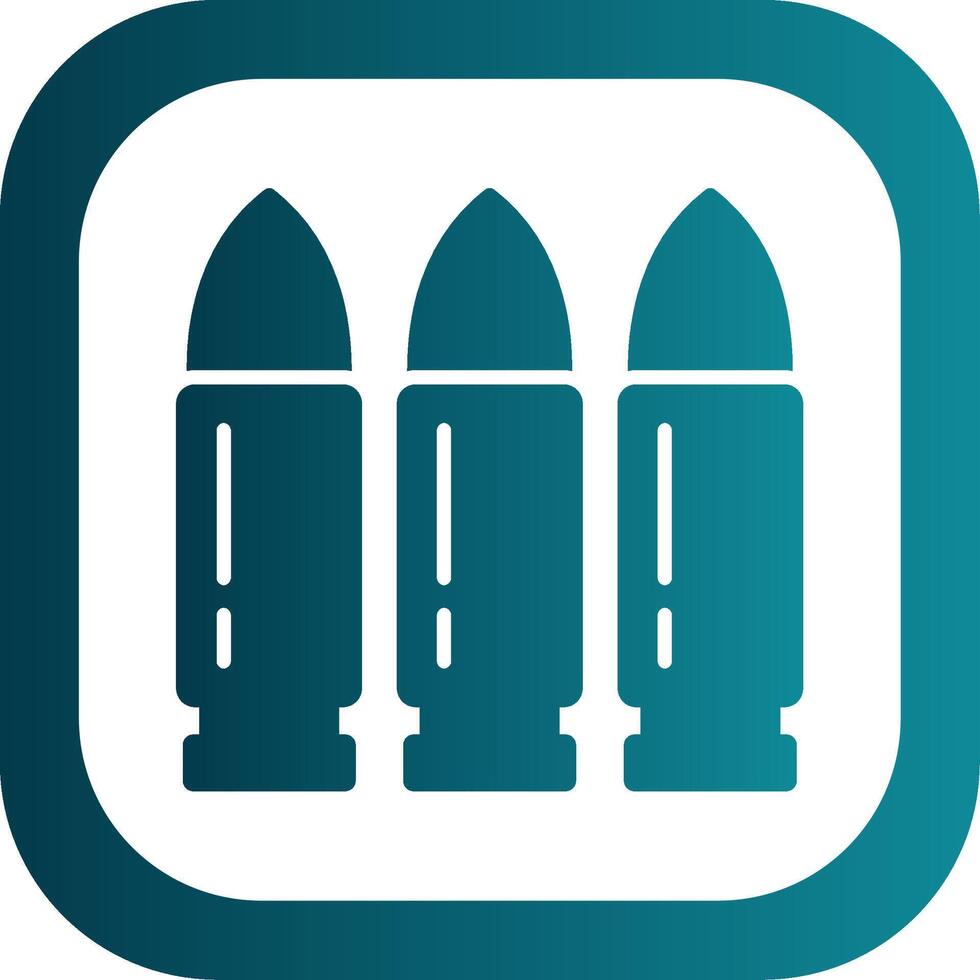 Bullet Glyph Gradient Corner Icon vector