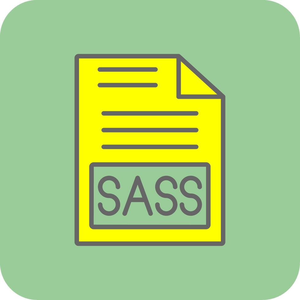 Sass Glyph Gradient Corner Icon vector