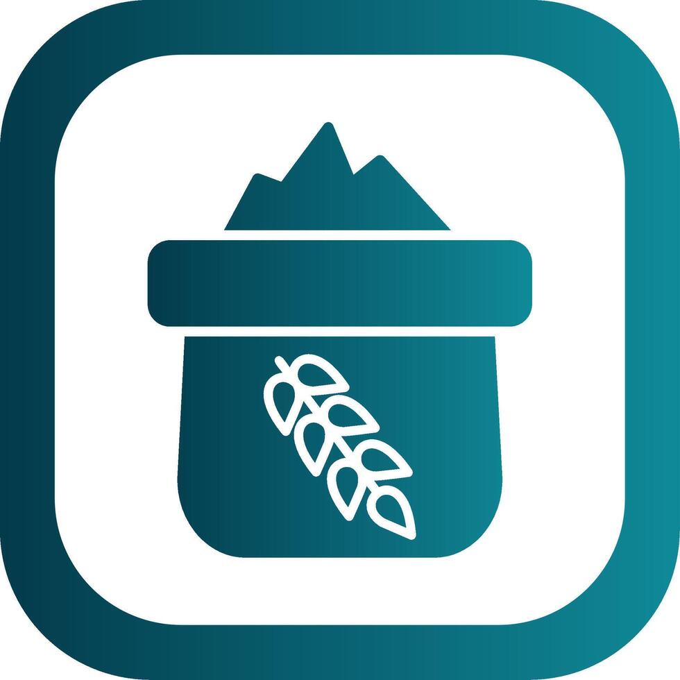 Flour Glyph Gradient Corner Icon vector