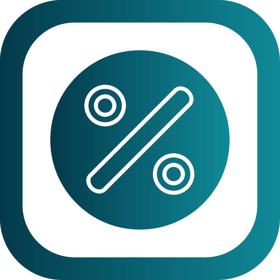Divide Glyph Gradient Corner Icon vector