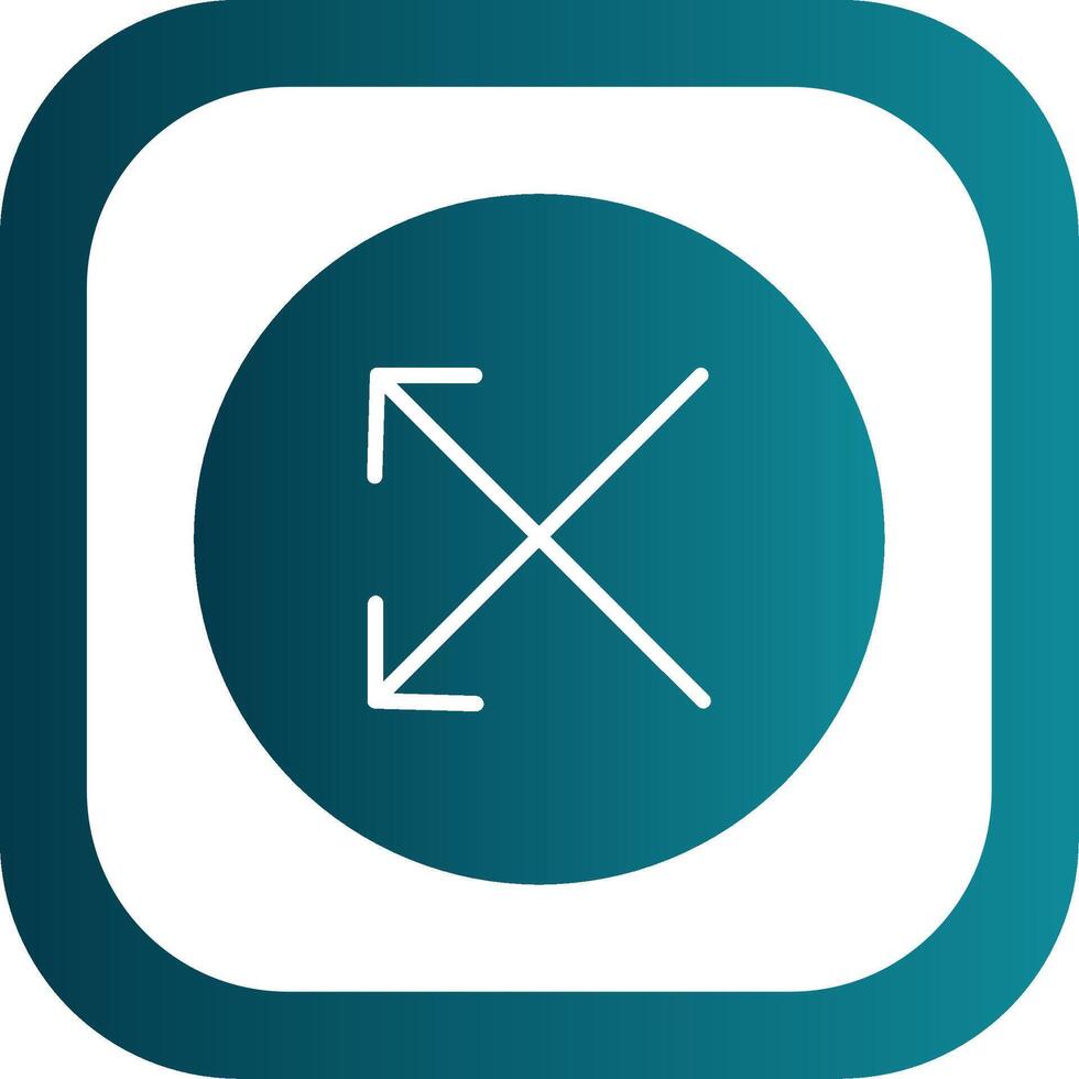 Split Glyph Gradient Corner Icon vector