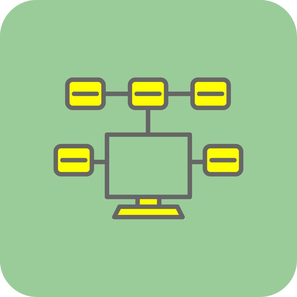 Tasks Glyph Gradient Corner Icon vector