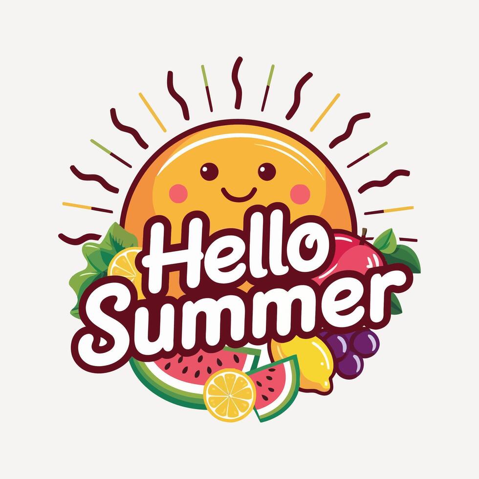 hello summer t shirt design,Print Summer t-shirt design vector