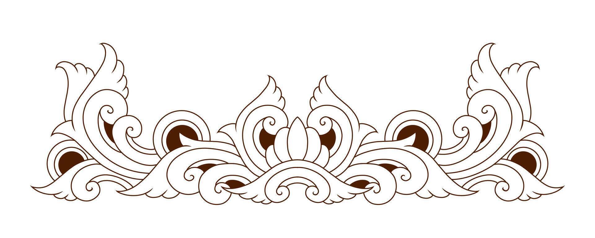 Line art Classic vintage elements ornament frame vector