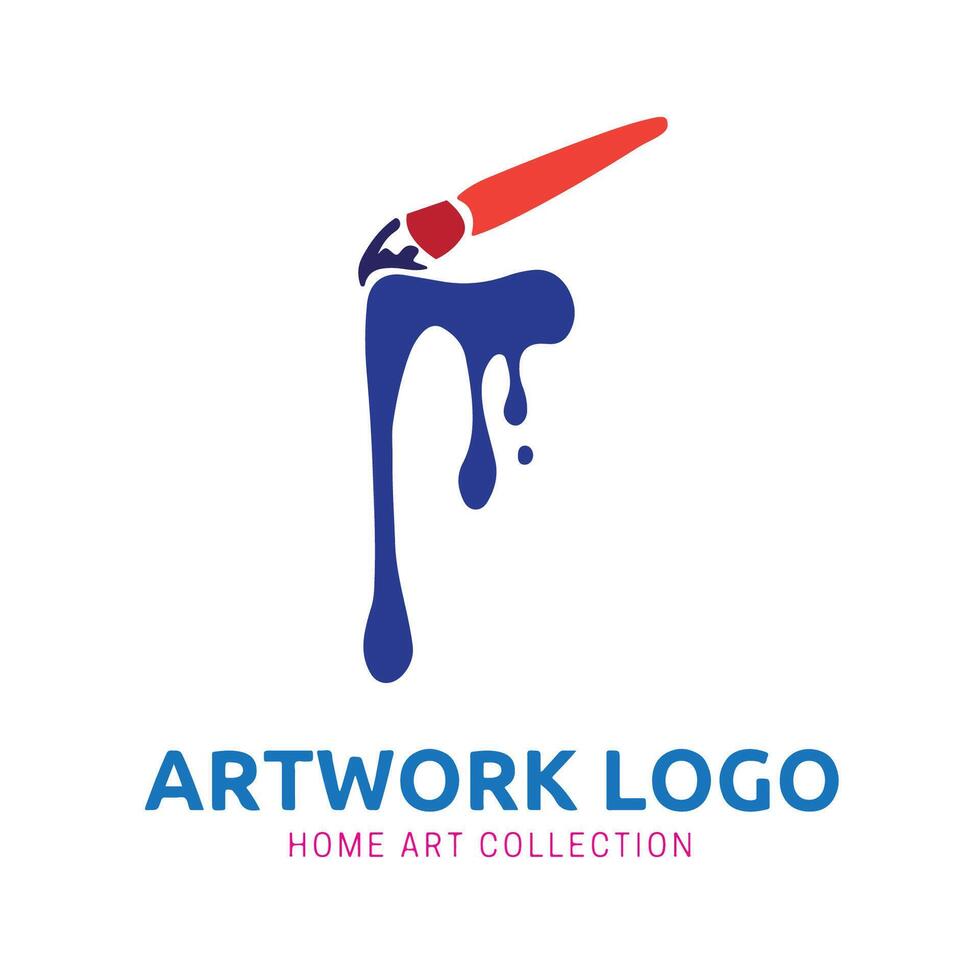 Art studio logo design for club or community vector