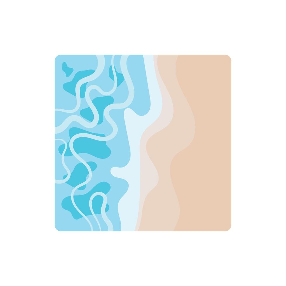 ILLUSTRATION 50 ABSTRACT BEACH PATTERN vector