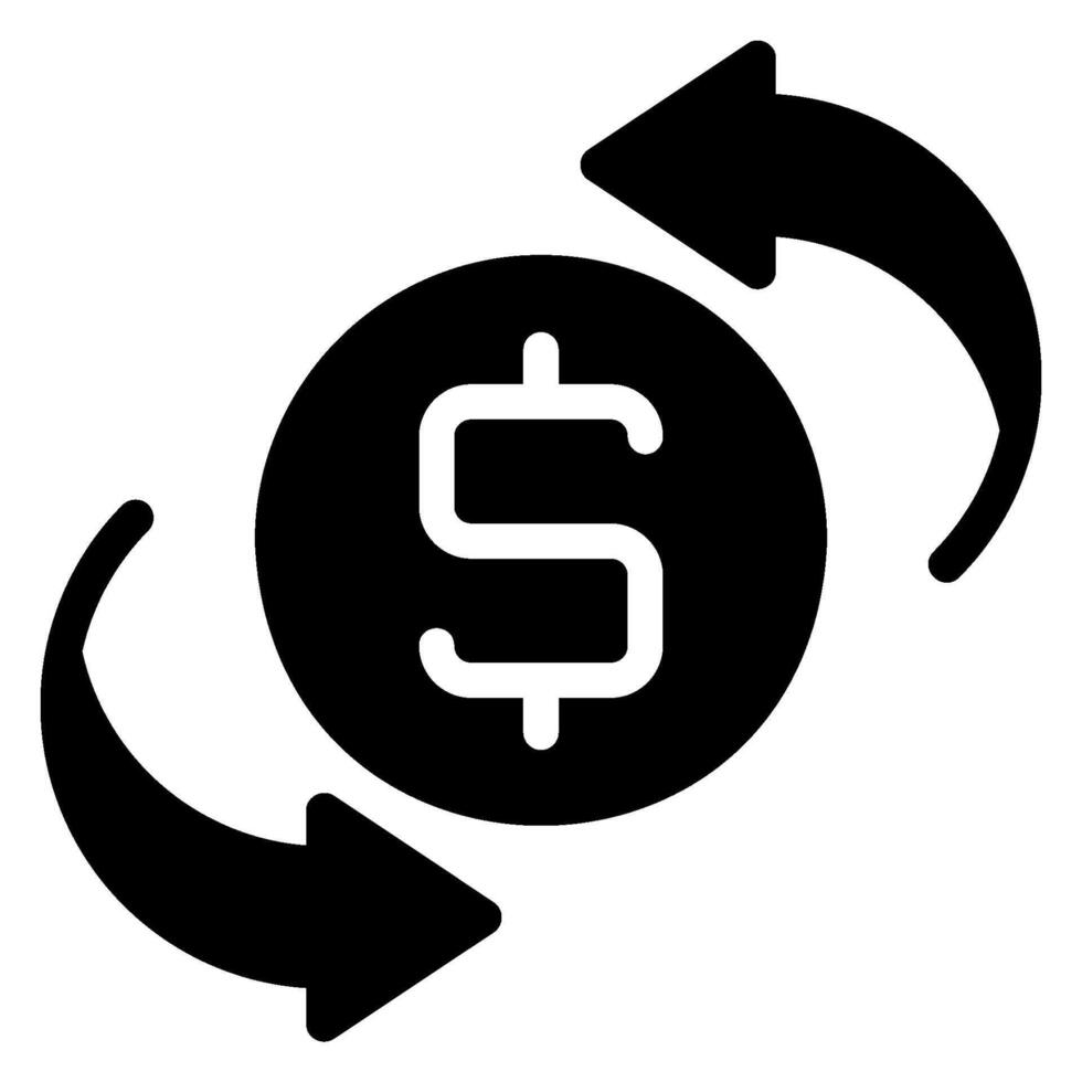 transfer glyph icon vector