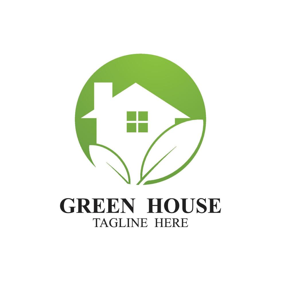 green house logo vector