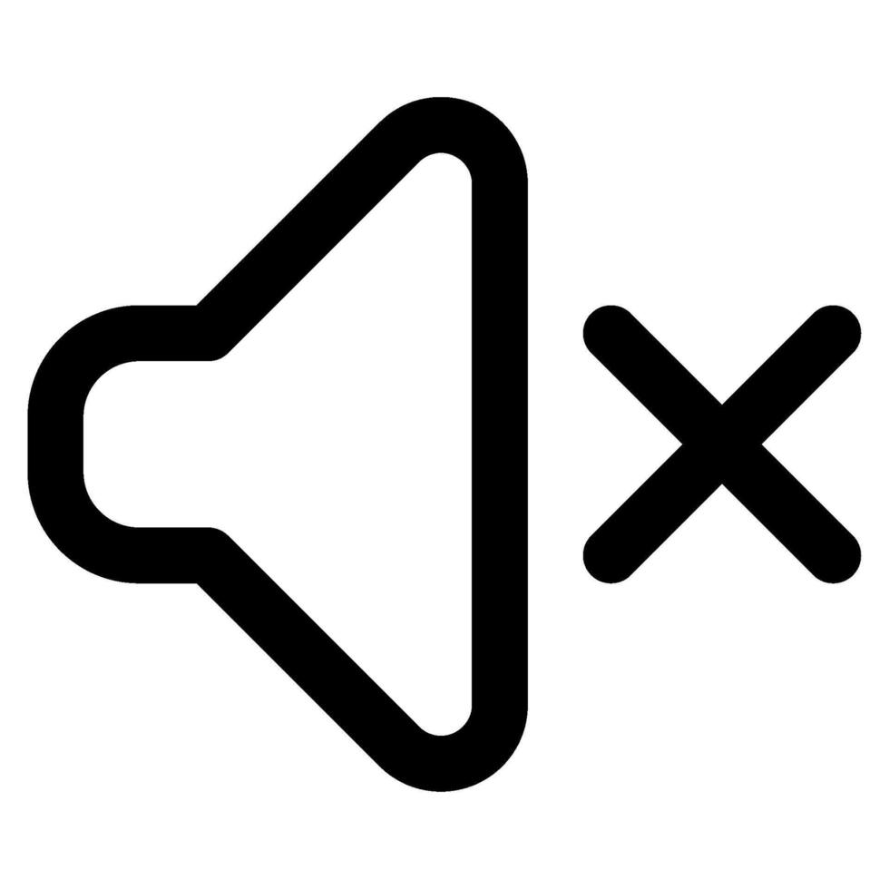 Mute icon for web, app, infographic, etc vector