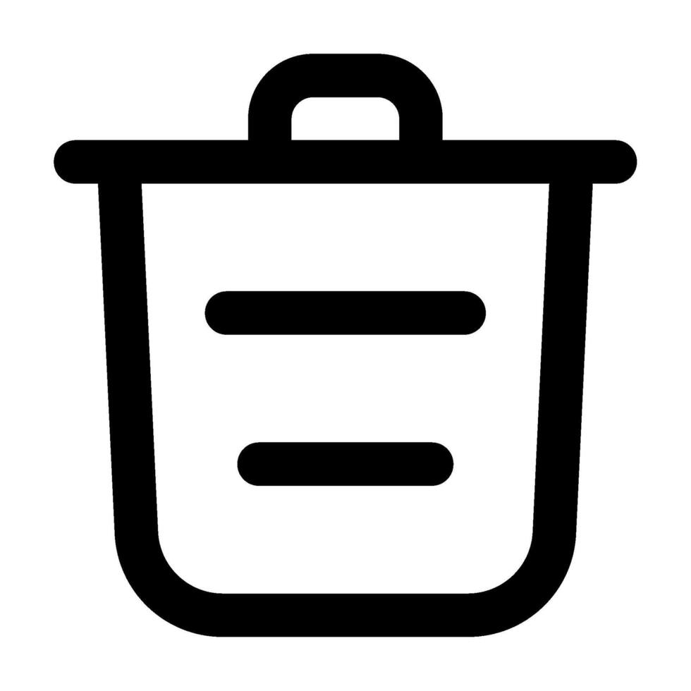 Trash icon for web, app, infographic, etc vector