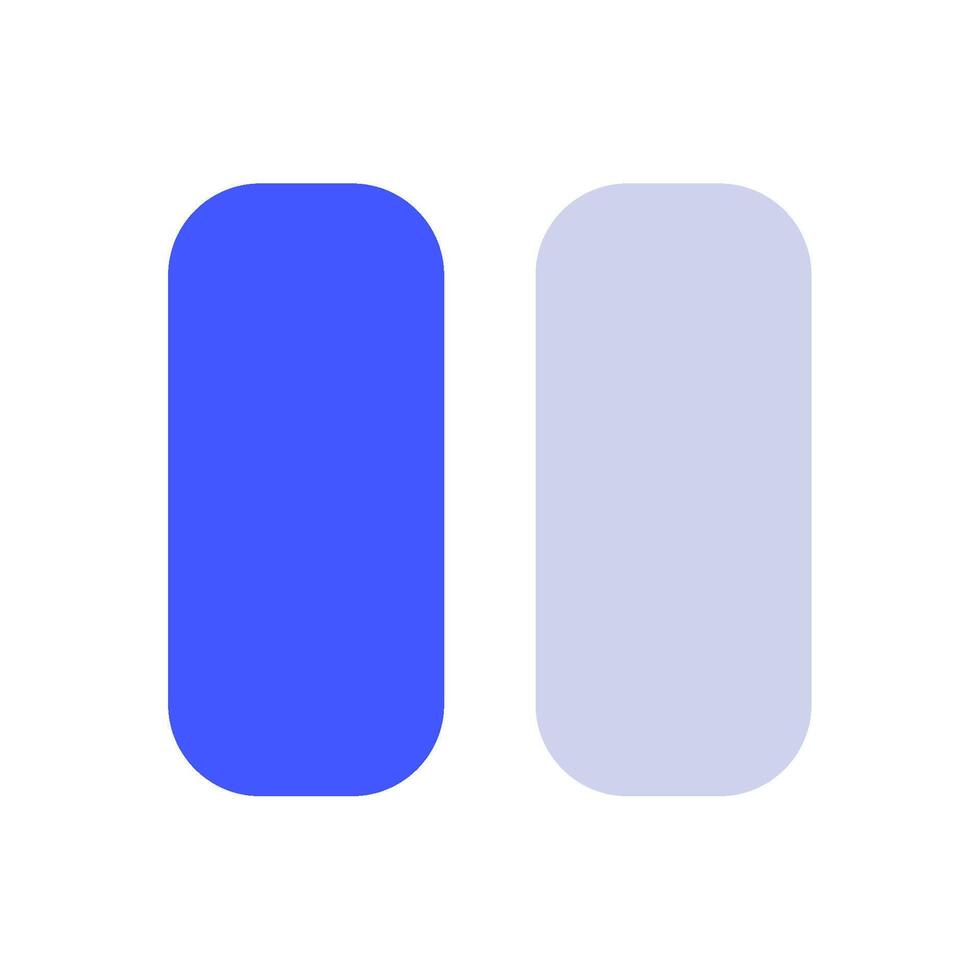 Pause icon for web, app, infographic, etc vector