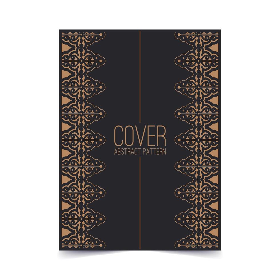 vintage abstract geometric pattern cover template vector