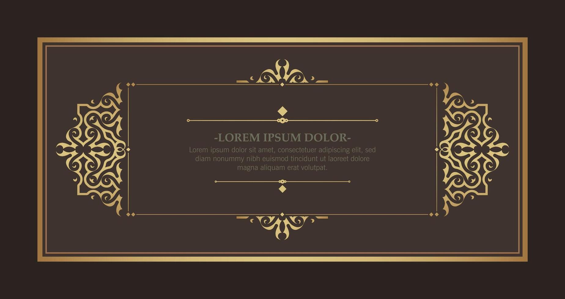 Luxury calligraphy square ornament frame line vector
