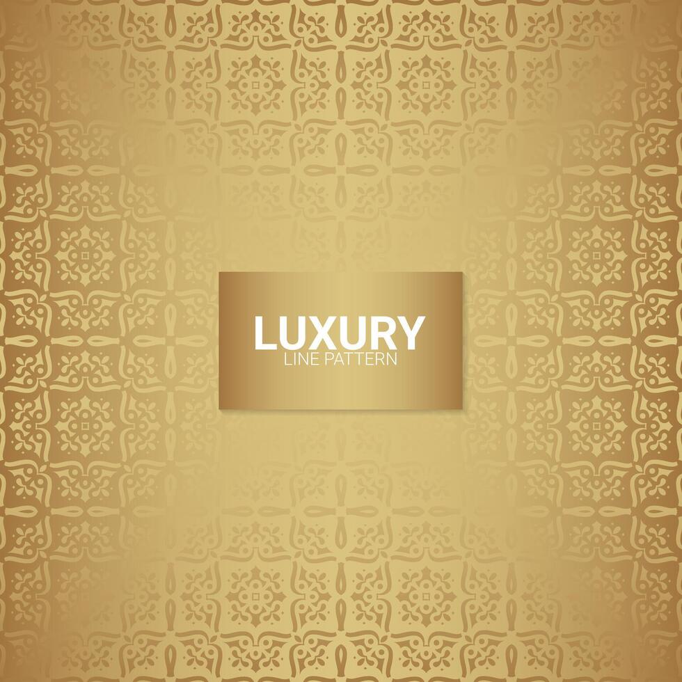 elegant gold abstract line pattern vector