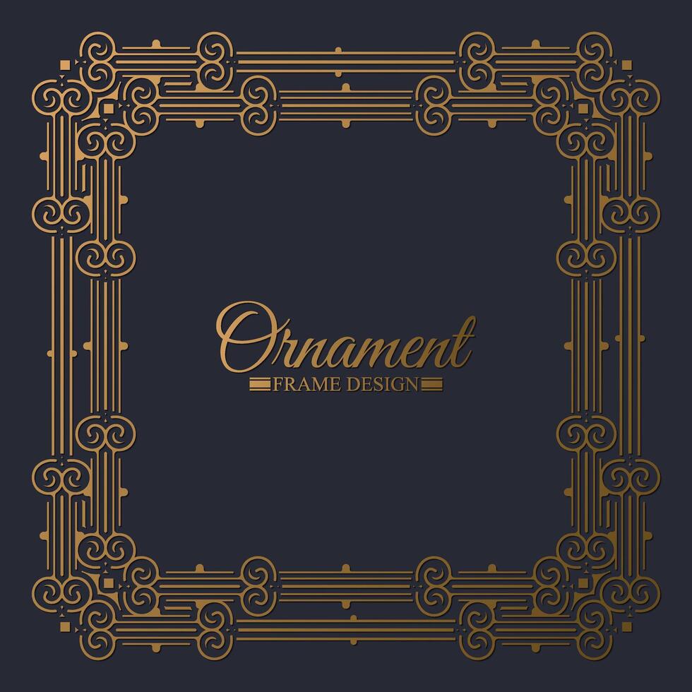 Elegant decorative frame design background vector
