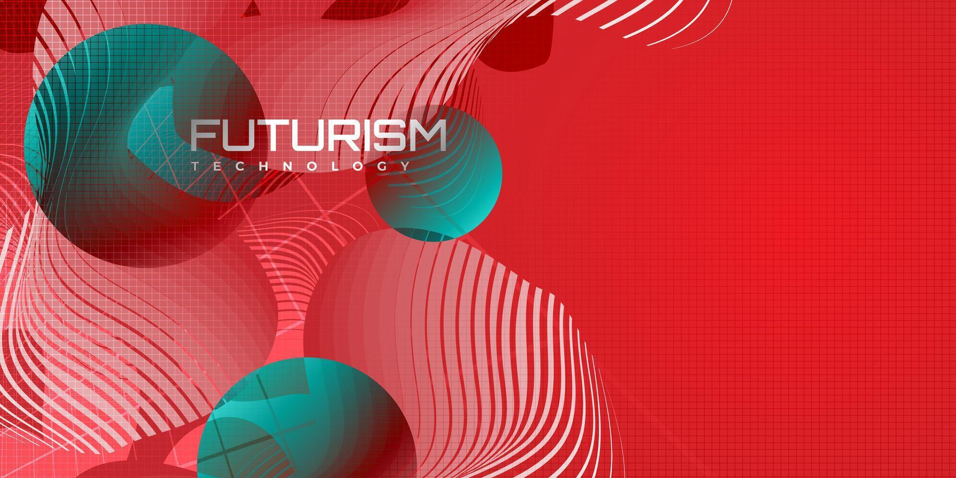 Abstract Technology Background with Geometric Shapes and Futuristic Concept. High Tech and Big Data Background Design vector