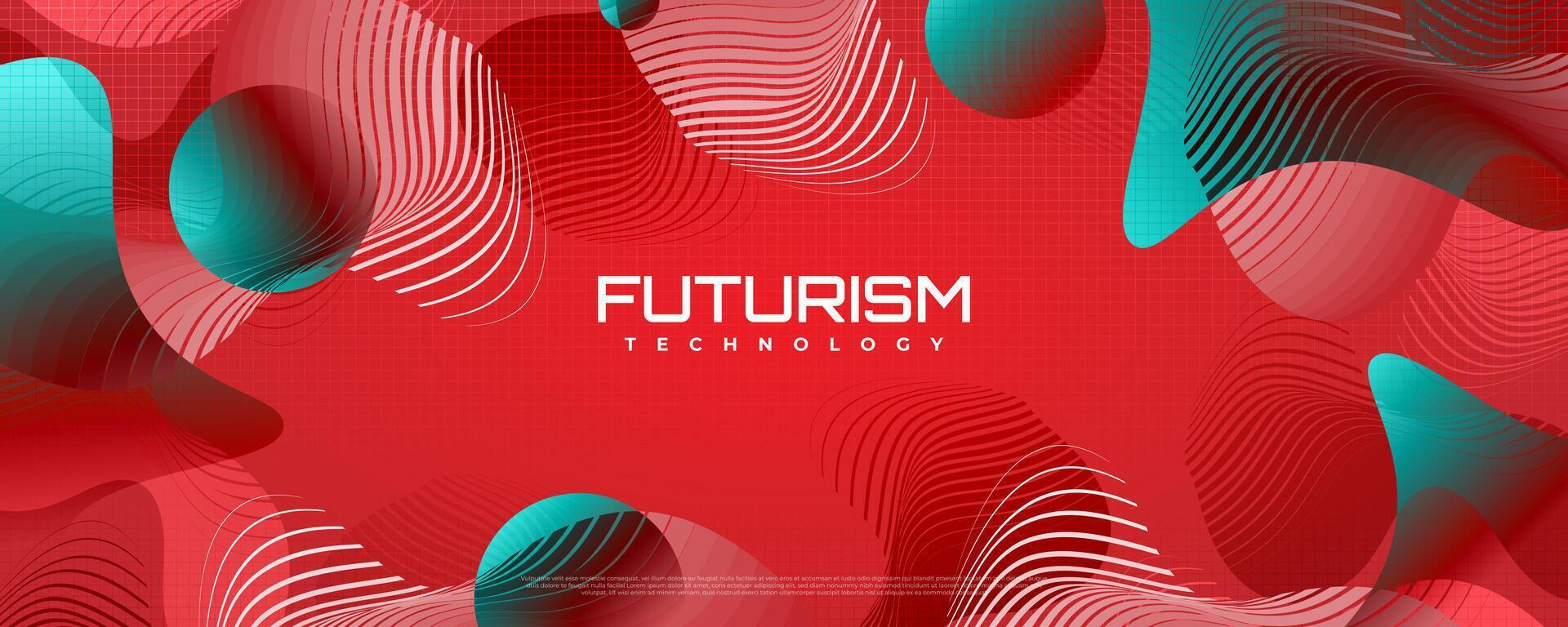 Abstract Technology Background with Geometric Shapes and Futuristic Concept. High Tech and Big Data Background Design vector