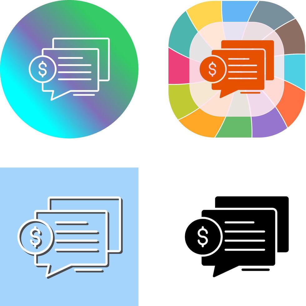 Dialog Icon Design vector