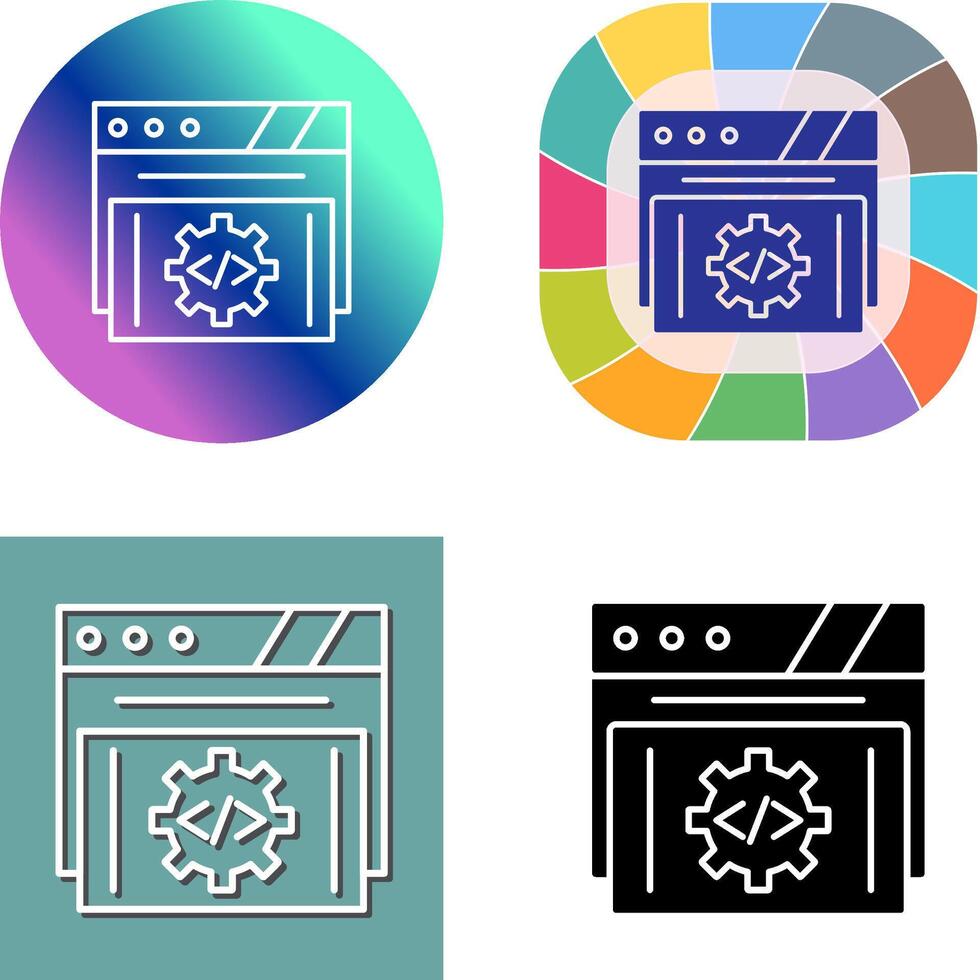 Development Icon Design vector