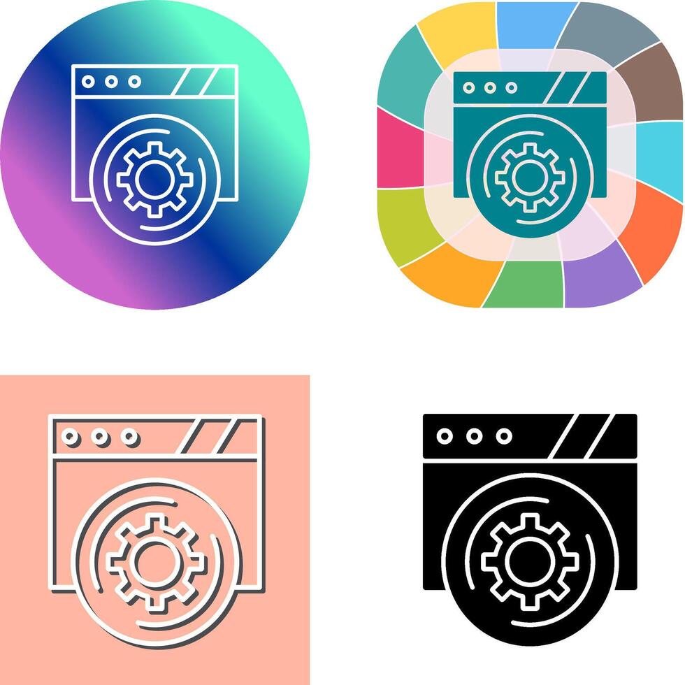 Setting Icon Design vector