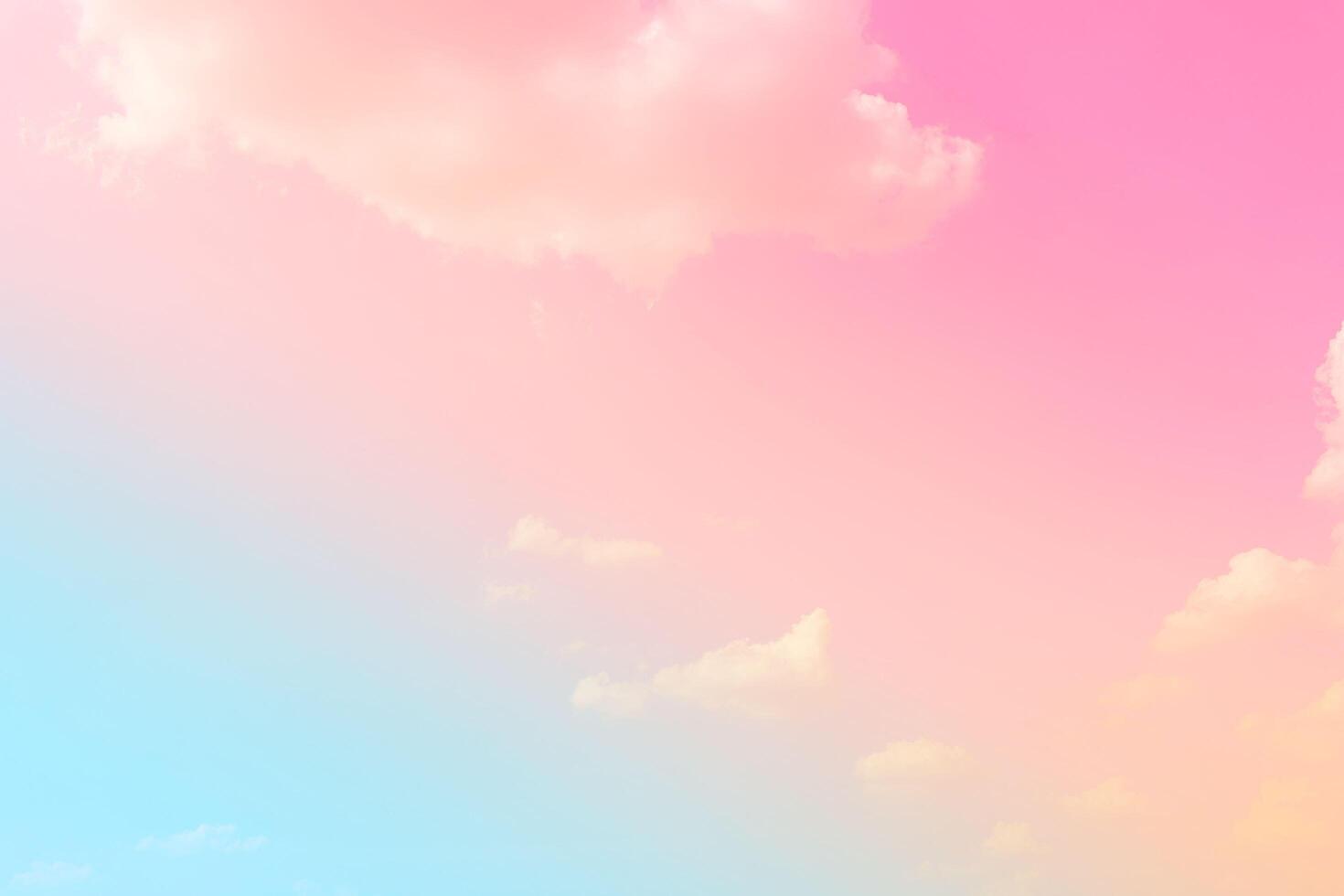 Pastel sky clouds background, pink sky background photo