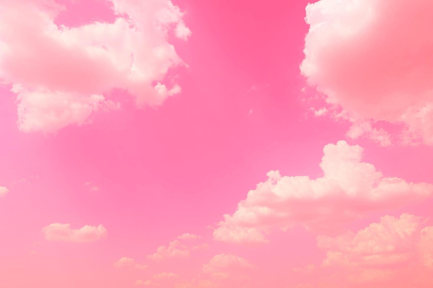Pastel sky clouds background, pink sky background photo