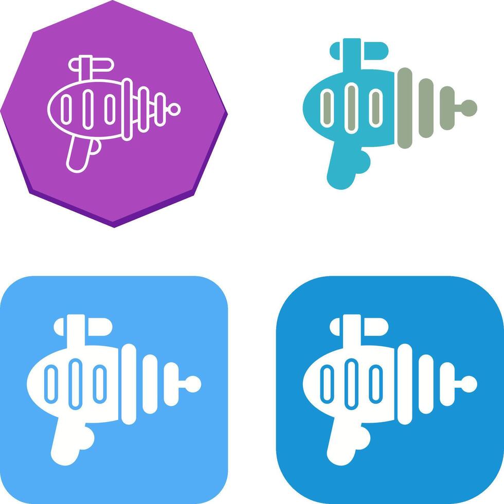 Laser Gun Icon Design vector