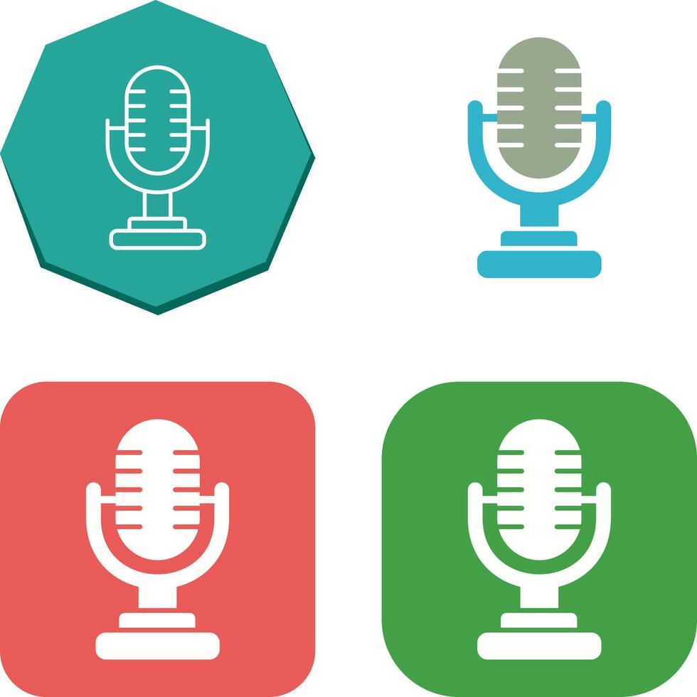 Microphone Icon Design vector