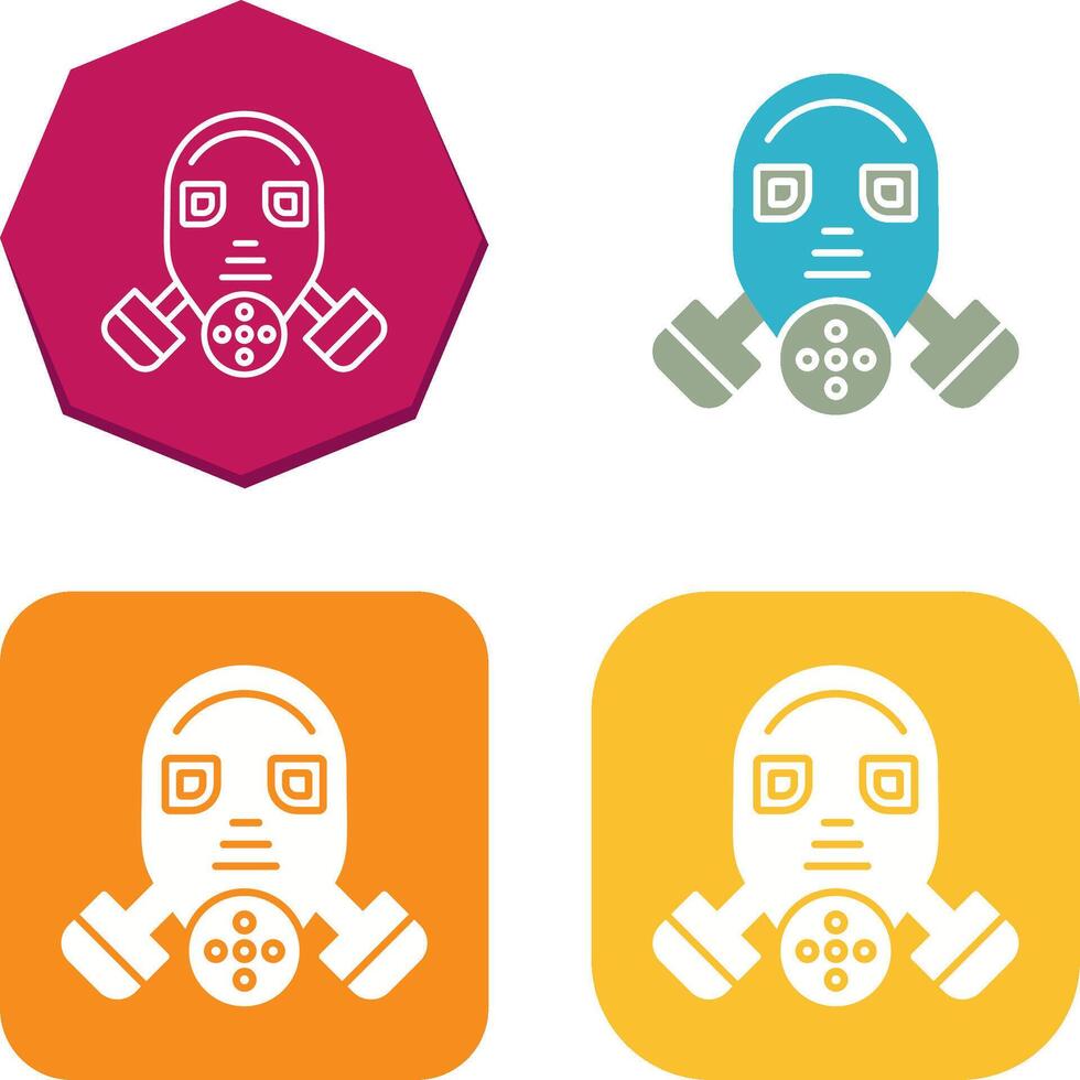 Gas Mask Icon Design vector