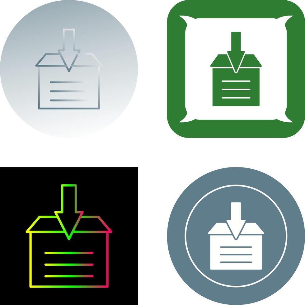 Archive Icon Design vector