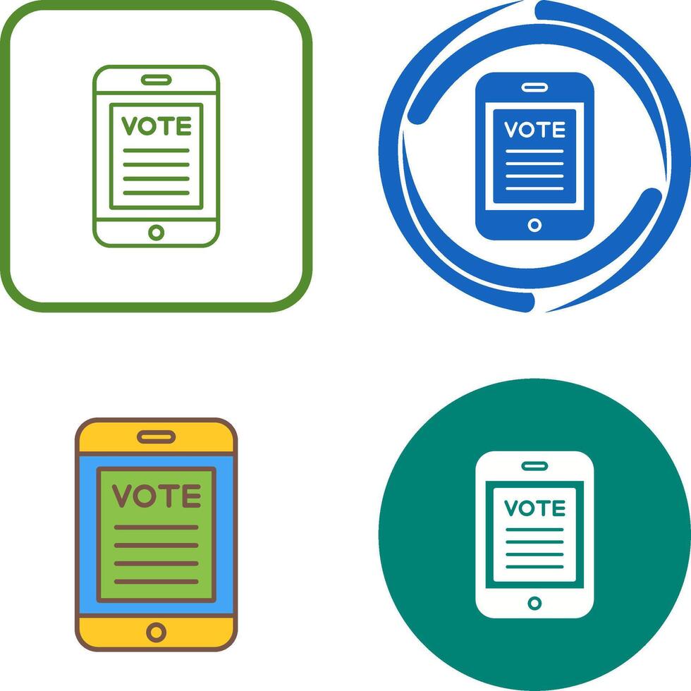 Vote Icon Design vector