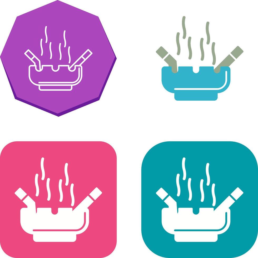 Ashtray Icon Design vector