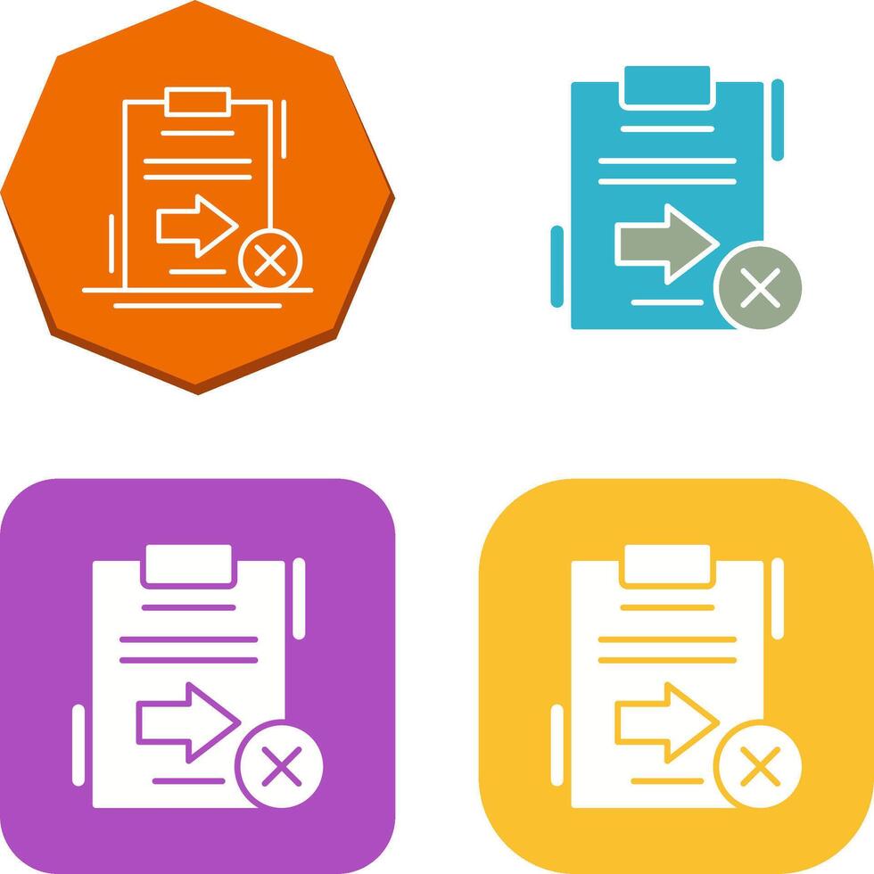 Send Failed Icon Design vector