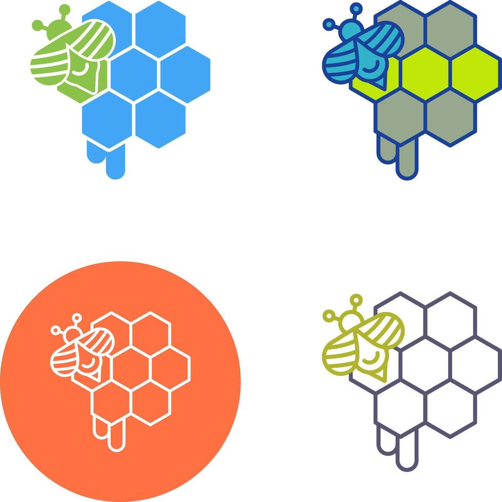 Honeycomb Icon Design vector