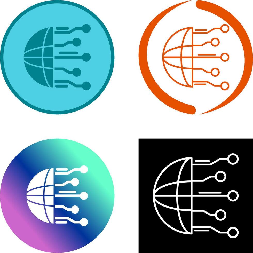 Network Icon Design vector